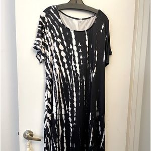 Dress blue and white